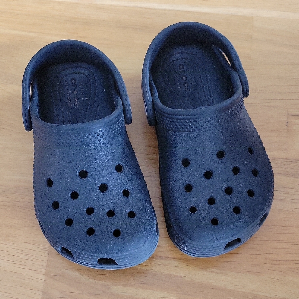 CROCS Kids Black Clogs